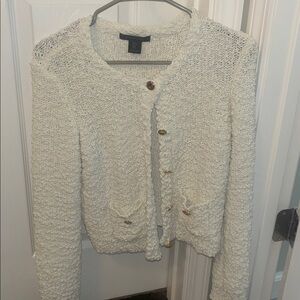 Tahari Lady  like Button-Front Cardigan